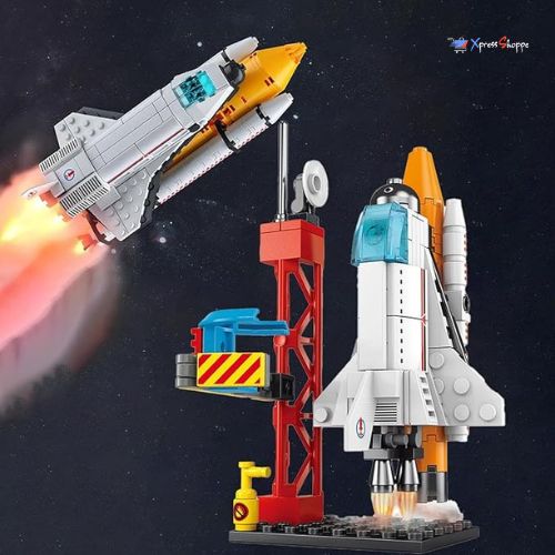 DIY Space Shuttle LEGO Kit for Kids (107‑Piece)