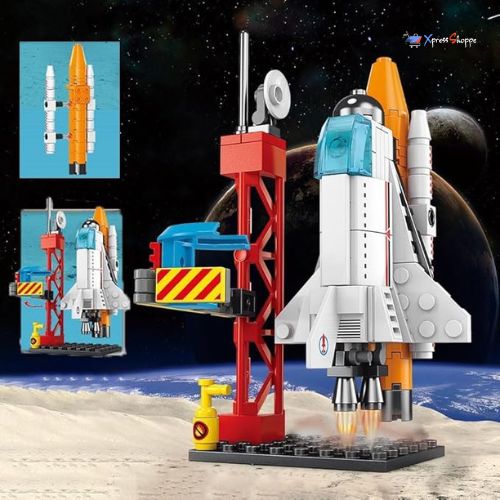 DIY Space Shuttle LEGO Kit for Kids (107‑Piece)
