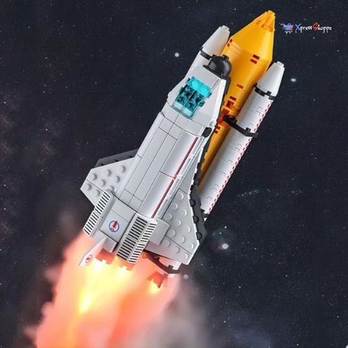 DIY Space Shuttle LEGO Kit for Kids (107‑Piece)