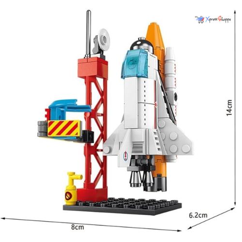 DIY Space Shuttle LEGO Kit for Kids (107‑Piece)