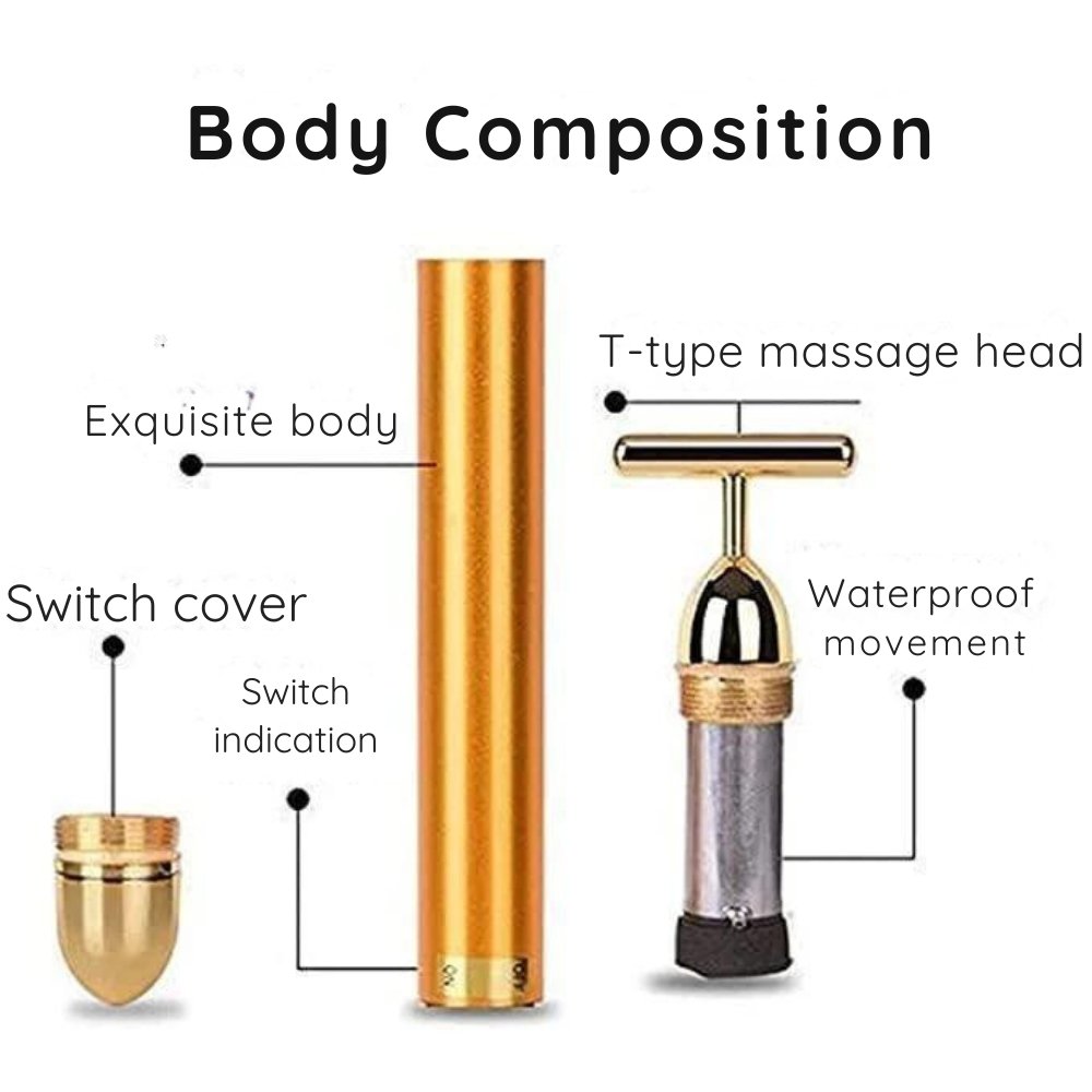 24K Gold Electric Face Massager