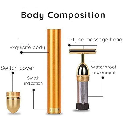 24K Gold Electric Face Massager