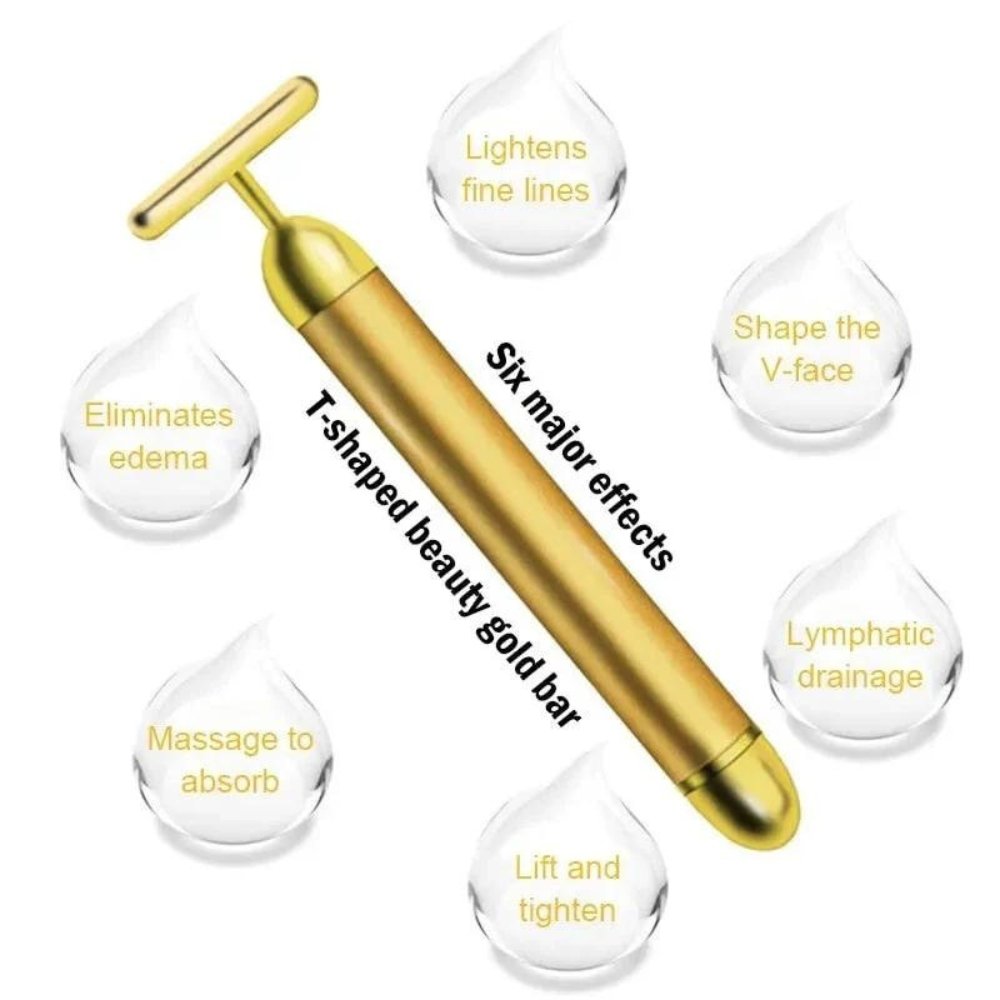 24K Gold Electric Face Massager