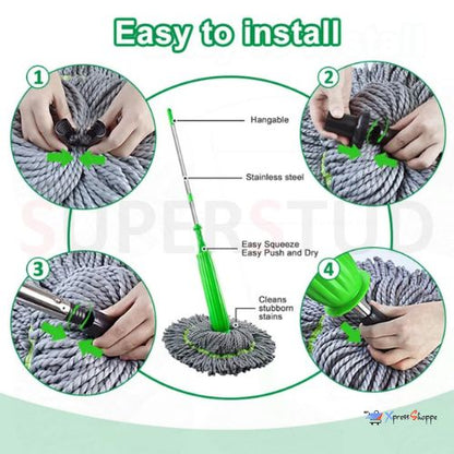 360° Self-Wringing Rotating Mop
