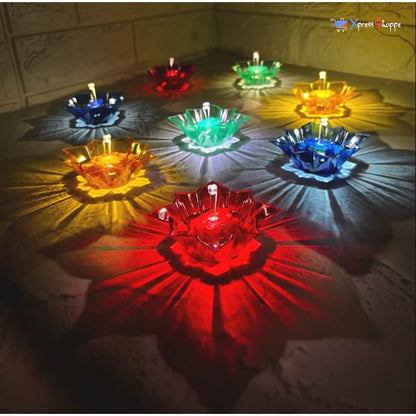 Water Sensor Diyas For Home Mandir & Daily Pooja (Pack of 6)