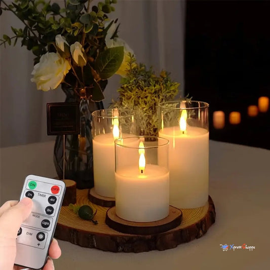 Flameless LED Flickering Candles With Remote Control