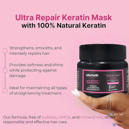 Kegarann™ - Ultra Repairing Hair Mask with Keratin for Damaged Hair