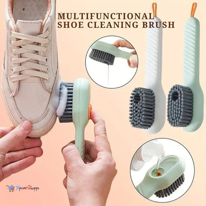 Shoe Cleaning Brush With Liquid Soap Dispenser