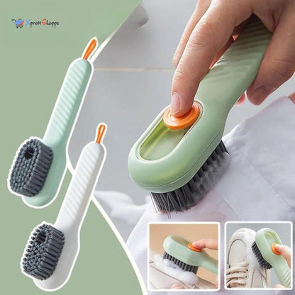 Shoe Cleaning Brush With Liquid Soap Dispenser