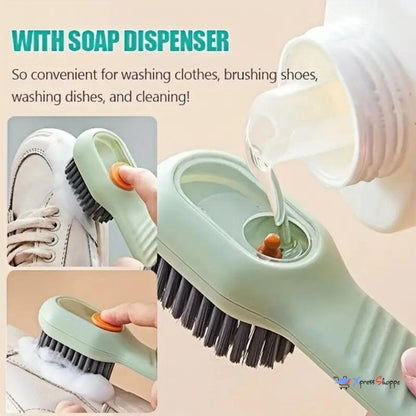 Shoe Cleaning Brush With Liquid Soap Dispenser