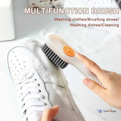 Shoe Cleaning Brush With Liquid Soap Dispenser