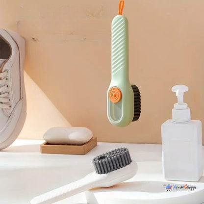 Shoe Cleaning Brush With Liquid Soap Dispenser