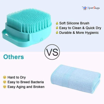 Silicone Pet Brush For Bathing, Grooming, Deep Cleaning & Shedding Removal