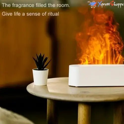 MistyFyre™ - Air Humidifier With 6-Color LED Flame Lighting - Xpress Shoppe