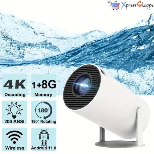 PocketBeam™ - 720p HD Smart Projector With Android 11 For Outdoor Cinema Experience - Xpress Shoppe